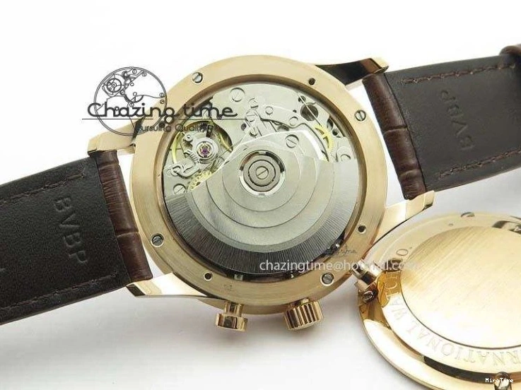 MIROTIME 0416 Portuguese Chrono RG IW371480 ZF 1:1 Best Edition White Dial On Brown Leather Strap A7750 V HighPerformance 7266